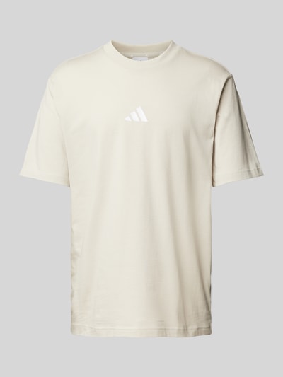 ADIDAS SPORTSWEAR T-Shirt mit Logo-Stitching Sand 1