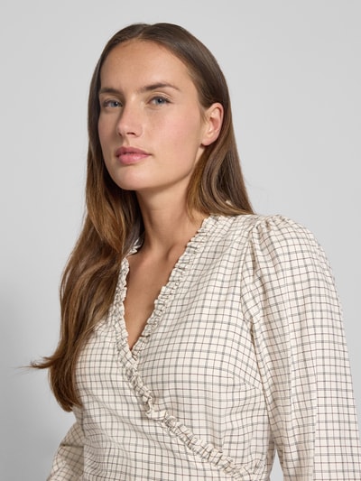 Vero Moda Regular Fit Langarmbluse aus reiner Baumwolle Modell 'LOVA' Offwhite 3