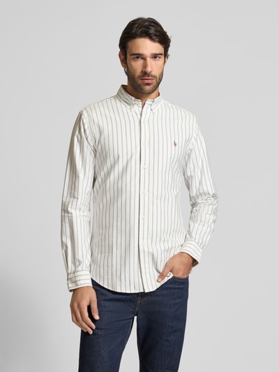 Polo Ralph Lauren Slim Fit Freizeithemd mit Button-Down-Kragen Hellblau 4