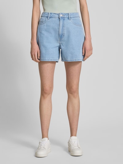 Pieces Regular fit korte jeans van katoenmix, model 'ABBI' Lichtblauw - 4