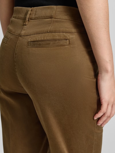 Vrouwenmodel draagt Super Slim Fit Schmale broek uit mix van katoen en lyocell model 'LORELLA' van Raphaela By Brax, detailopname, Dames.