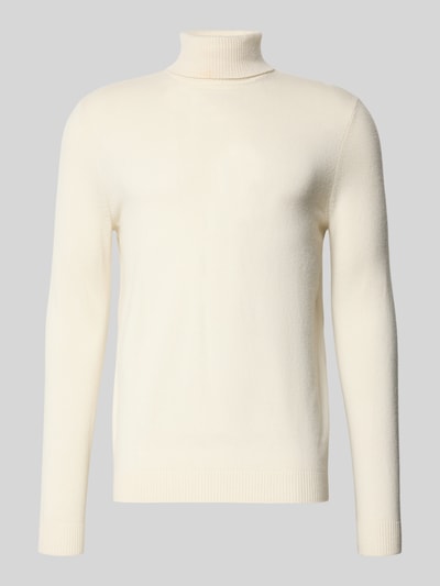 Christian Berg Men Strickpullover aus reinem Kaschmir Offwhite Melange 2