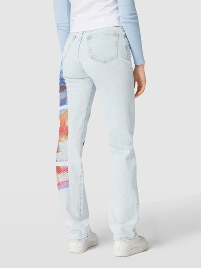 Calvin Klein Jeans Straight fit jeans in 5-pocketmodel Lichtblauw - 5