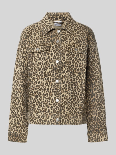 Vero Moda Oversized Jeansjacke aus Baumwollmix Modell 'TESSA' Sand 2