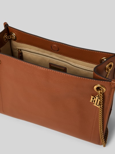 Lauren Ralph Lauren Handtas met labelapplicatie en schouderband Cognac - 5