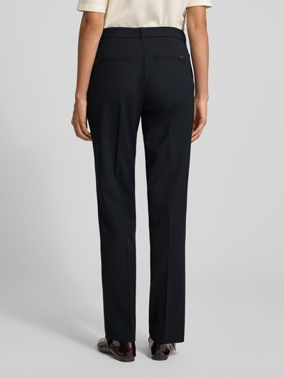 Brax Spodnie materiałowe o kroju straight fit z dodatkiem wełny owczej model ‘Maron’ Granatowy 5