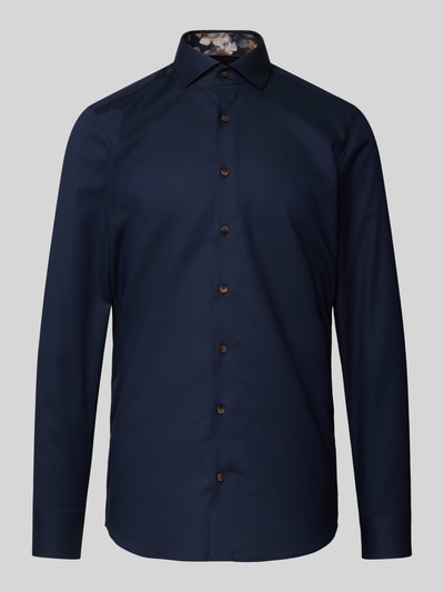 OLYMP Level Five Slim Fit Businesshemd mit Knopfleiste Marine 2