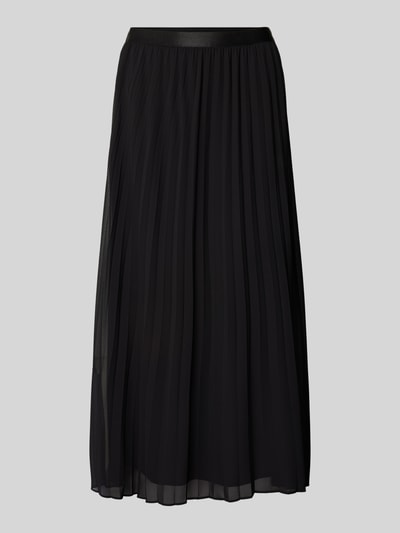 s.Oliver BLACK LABEL Midirok in dubbele-laagjeslook Zwart - 2