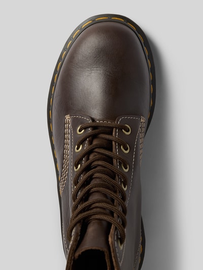 Dr. Martens Buty ze skóry z detalem z logo model ‘Pascal’ Ciemnobrązowy 3