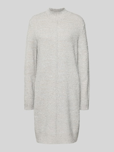 Christian Berg Woman Gebreide jurk met opstaande kraag Zilver - 2