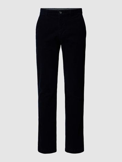 Tommy Hilfiger Pants Spodnie sztruksowe z wyhaftowanym logo model ‘DENTON’ Granatowy 2