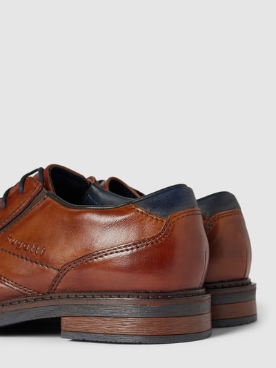 bugatti Derby schoenen met labelopschrift, model 'Maik Exko' Cognac - 2