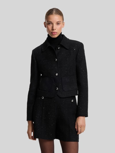 HUGO Cocktailjacke mit metallischen Zierknöpfen Black 4
