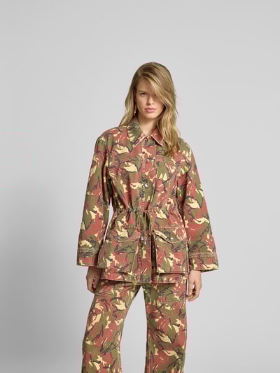 Rabanne Jacke mit Knopfleiste Khaki 4