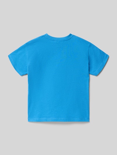 Produktfoto, Regular Fit T-Shirt mit Motiv-Print von Mayoral aus reiner Baumwolle, Rundhalsausschnitt, Rückansicht, kinderfreundliches Design, Rückenlänge 45 cm bei Größe 116