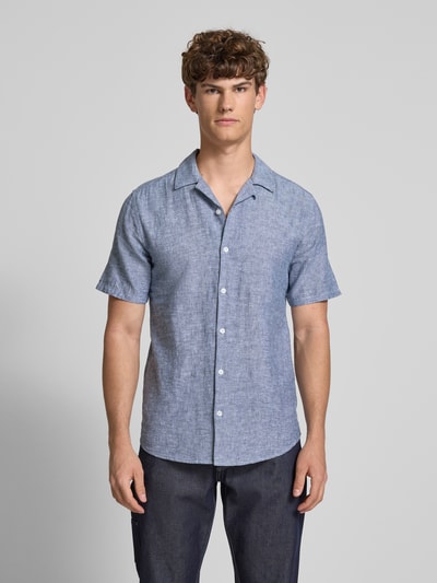Only & Sons Vrijetijdsoverhemd met reverskraag, model 'CAIDEN' Bleu - 4