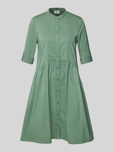 ROBE LÉGÈRE Knielange jurk met opstaande kraag Lindegroen - 2