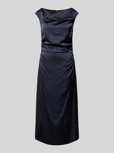 Zero Sukienka midi w jednolitym kolorze z marszczeniami Granatowy 2