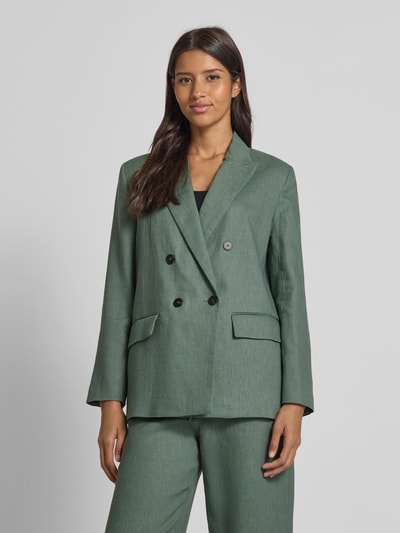 Mango Leinenblazer mit Reverskragen Modell 'MUSGO' Schilf 4