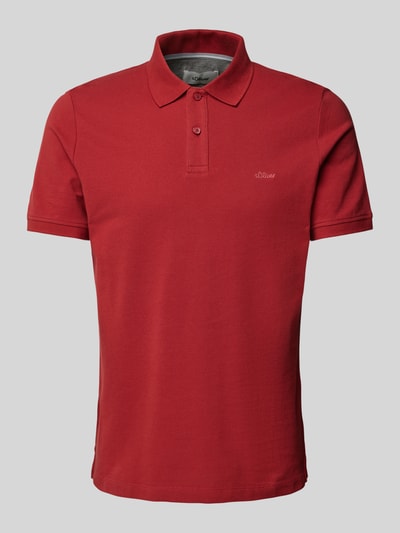 s.Oliver RED LABEL Regular Fit Poloshirt aus Baumwoll-Piqué Rot 2