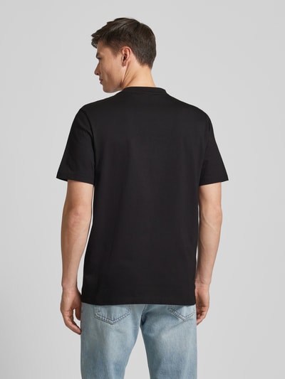 HUGO T-Shirt mit Label-Stitching Modell 'DEAKANDTI' Black 5