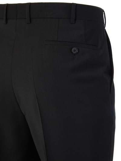 Eduard Dressler Comfort Fit Business-Hose aus Schurwolle Black 4