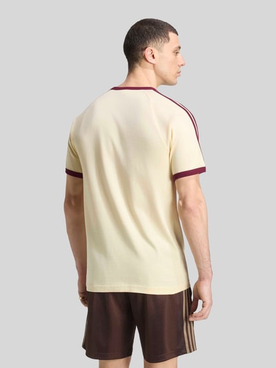 adidas Originals Regular Fit T-Shirt aus reiner Baumwolle Modell '3S' Offwhite 5