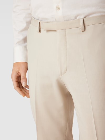 Cinque Slim fit pantalon met persplooien Zand - 3