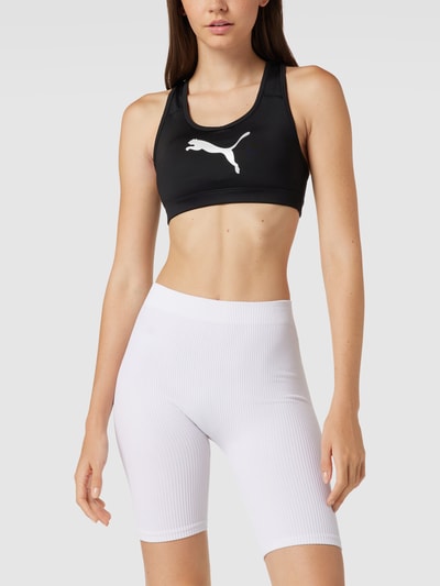 PUMA PERFORMANCE Bustier mit Label-Detail Modell 'Mid Impact' Schwarz 4