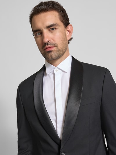 MCNEAL Slim Fit 1-Knopf-Sakko mit Reverskragen Black 3