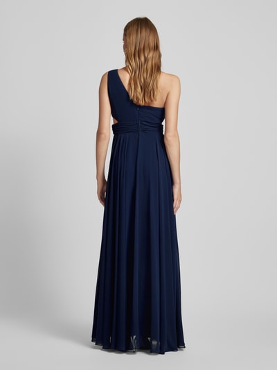 TROYDEN COLLECTION Avondjurk met one shoulder-band Donkerblauw - 5