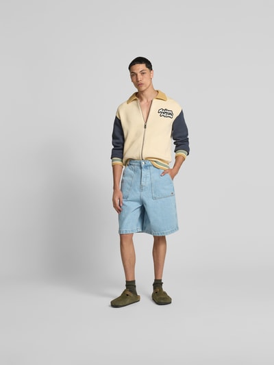 MAISON KITSUNÉ Strickjacke mit Reißverschluss Beige 1