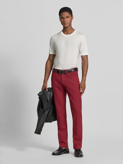 Christian Berg Men slim fit jeans in 5-pocketmodel Bordeaux - 1