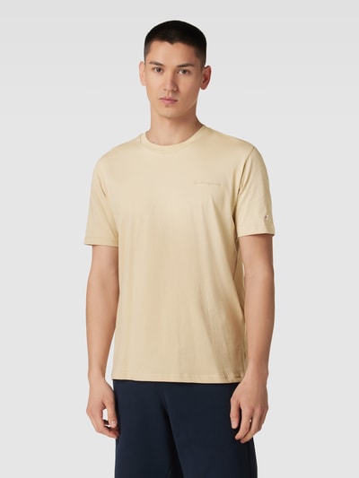 CHAMPION T-Shirt mit Label-Print Beige 4