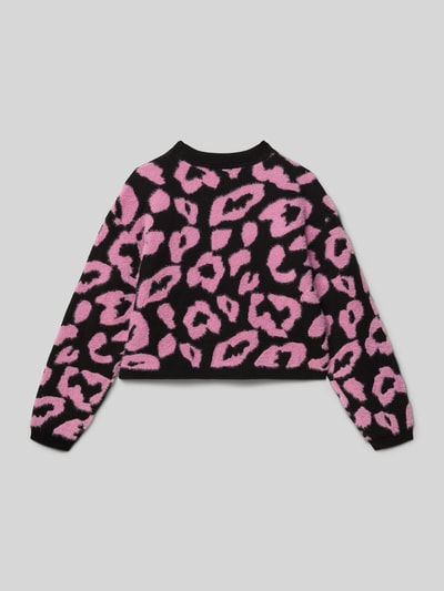 s.Oliver RED LABEL Sweter z dzianiny o luźnym kroju z mieszanki bawełny Różowy 3