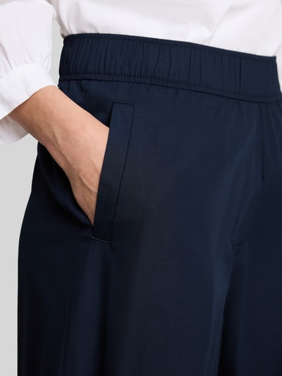 Tom Tailor Wide Leg Culotte aus Baumwoll-Mix Marine 3