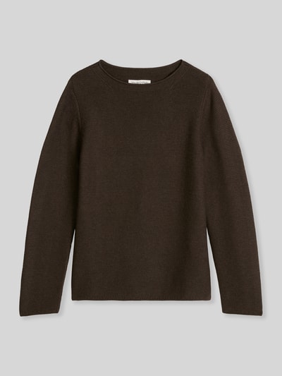 Marc O'Polo Regular Fit Pullover aus reiner Baumwolle Dunkelbraun 2