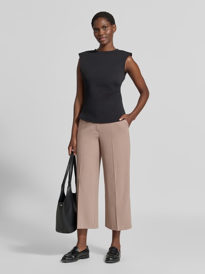 Betty Barclay Regular Fit Weite Hose mit Bügelfalten Modell 'LT JULI' Taupe 1