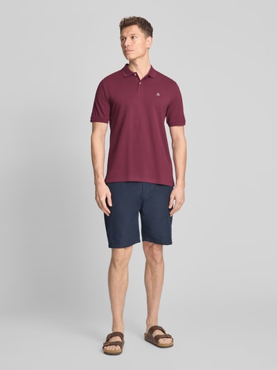 Marc O'Polo Regular Fit Poloshirt aus reiner Baumwolle Dunkelrot 1