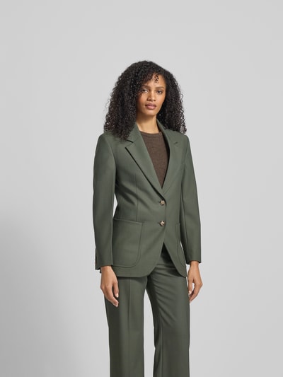 Victoria Beckham Slim Fit Blazer mit Reverskragen Schilf 4