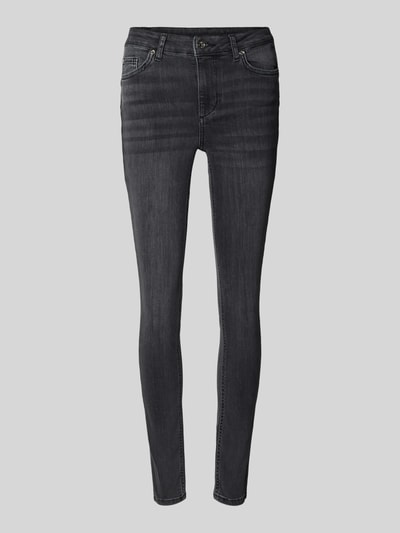 Liu Jo White High Waist Jeans mit Gesäßtaschen Black 2