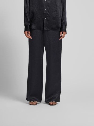 Filippa K Stoffhose mit elastischem Bund Black 4