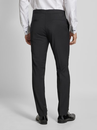 HUGO Regular fit pantalon met persplooien Zwart - 5