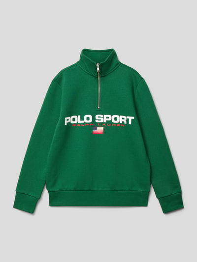 Polo Sport Bluza z nadrukiem z logo Zielony 1