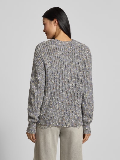 Jake*s Casual Sweter z dzianiny z okrągłym dekoltem Ciemnoszary 5