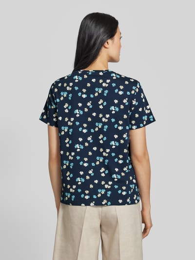 Tom Tailor T-shirt met bloemenprint Marineblauw - 5