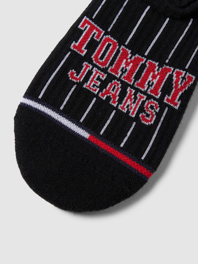 Tommy Jeans Kousenvoetjes met labeldetail, model 'FOOTIE' Zwart - 2