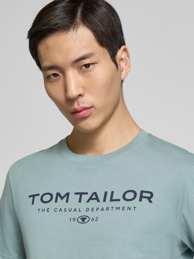 Tom Tailor Regular fit T-shirt van puur katoen Mintgroen - 3