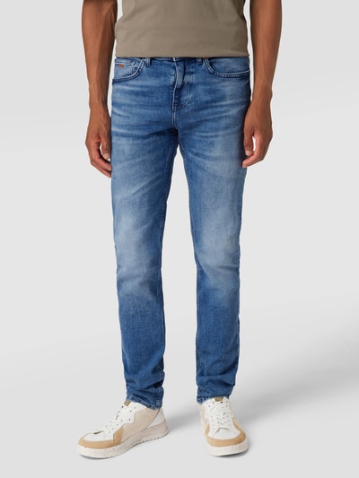 BOSS Orange Slim Fit Jeans im 5-Pocket-Design Modell 'Delaware' Blau 4