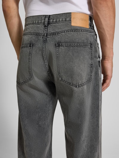 REVIEW Baggy Fit Jeans im 5-Pocket-Design Dunkelgrau 3